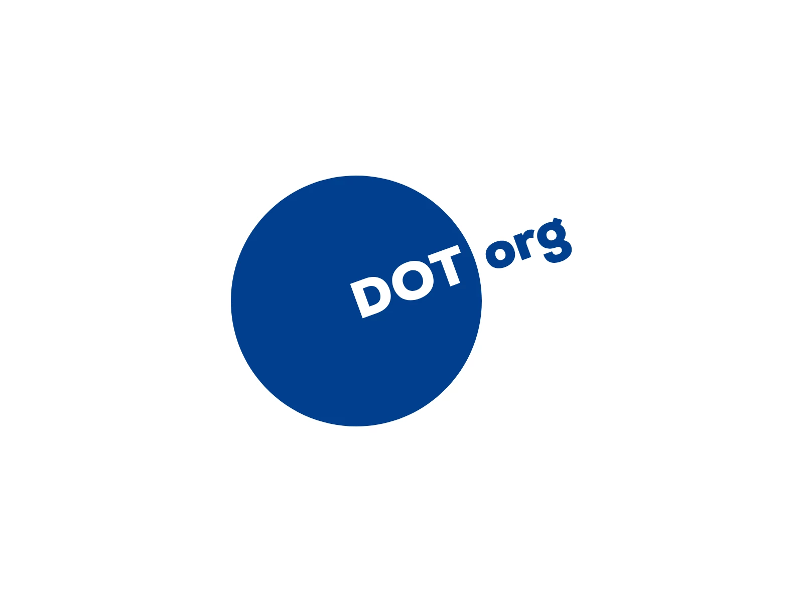 DOT org Logo Design Blue