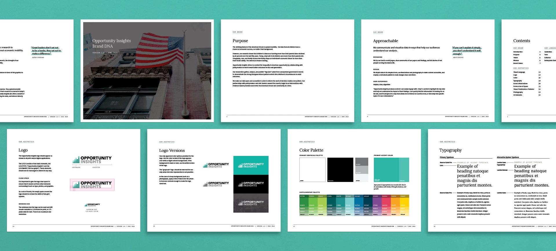 Opportunity Insights Brand Guide Design
