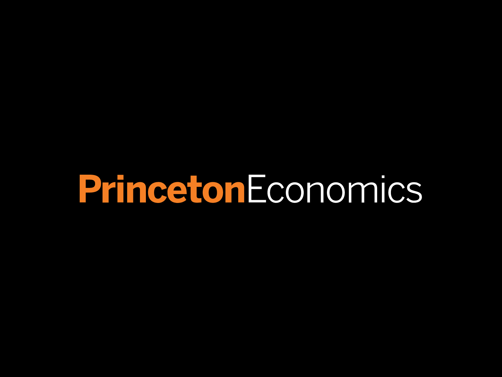 Princeton Economics Logo Design Black