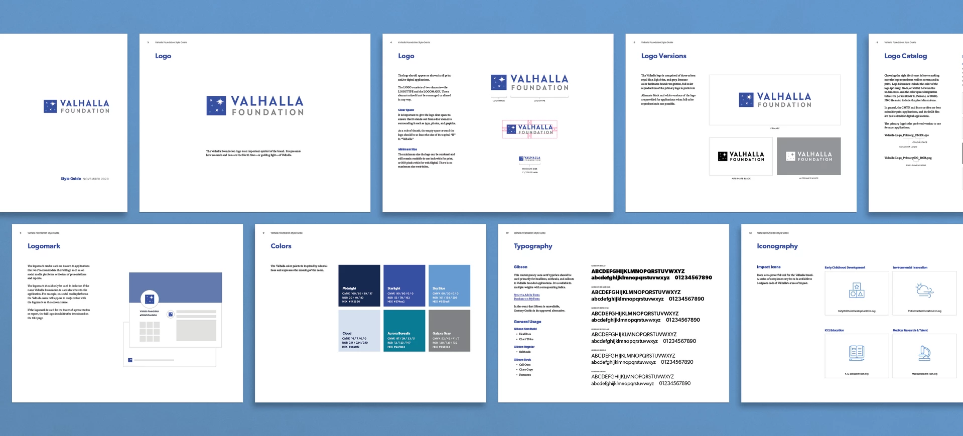 Valhalla Foundation Brand Guide Design