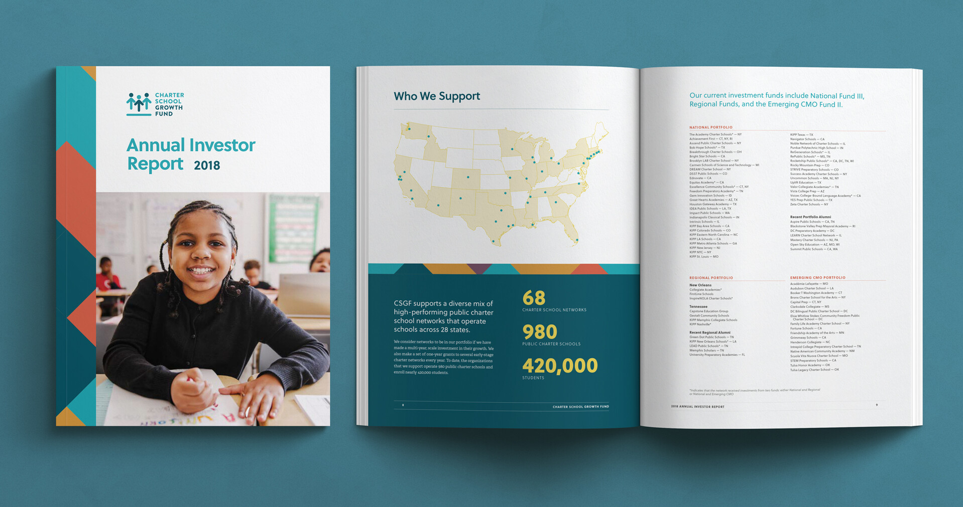 CSGF Fund 2018 Annual Report Print Design
