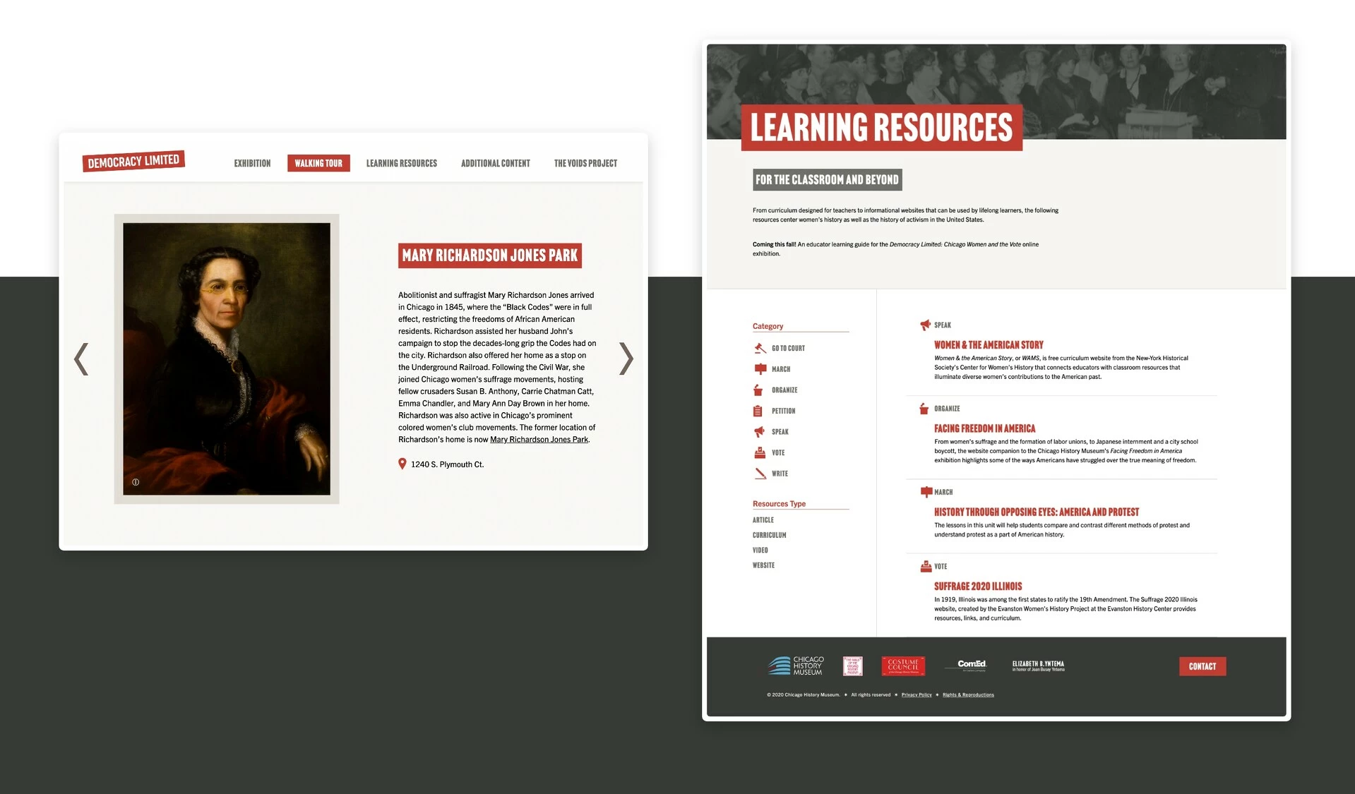 CHM Democracy Limited Website Design Two-Page