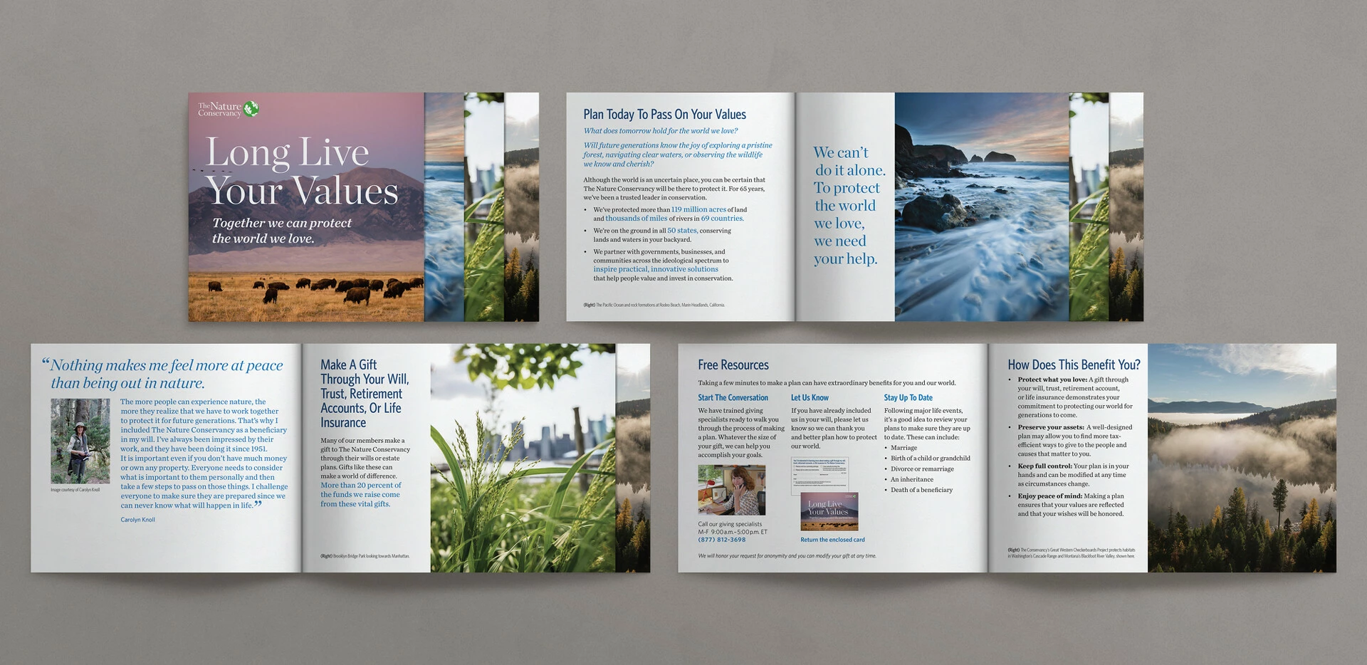 TNC Planned Giving Brochure Print Design