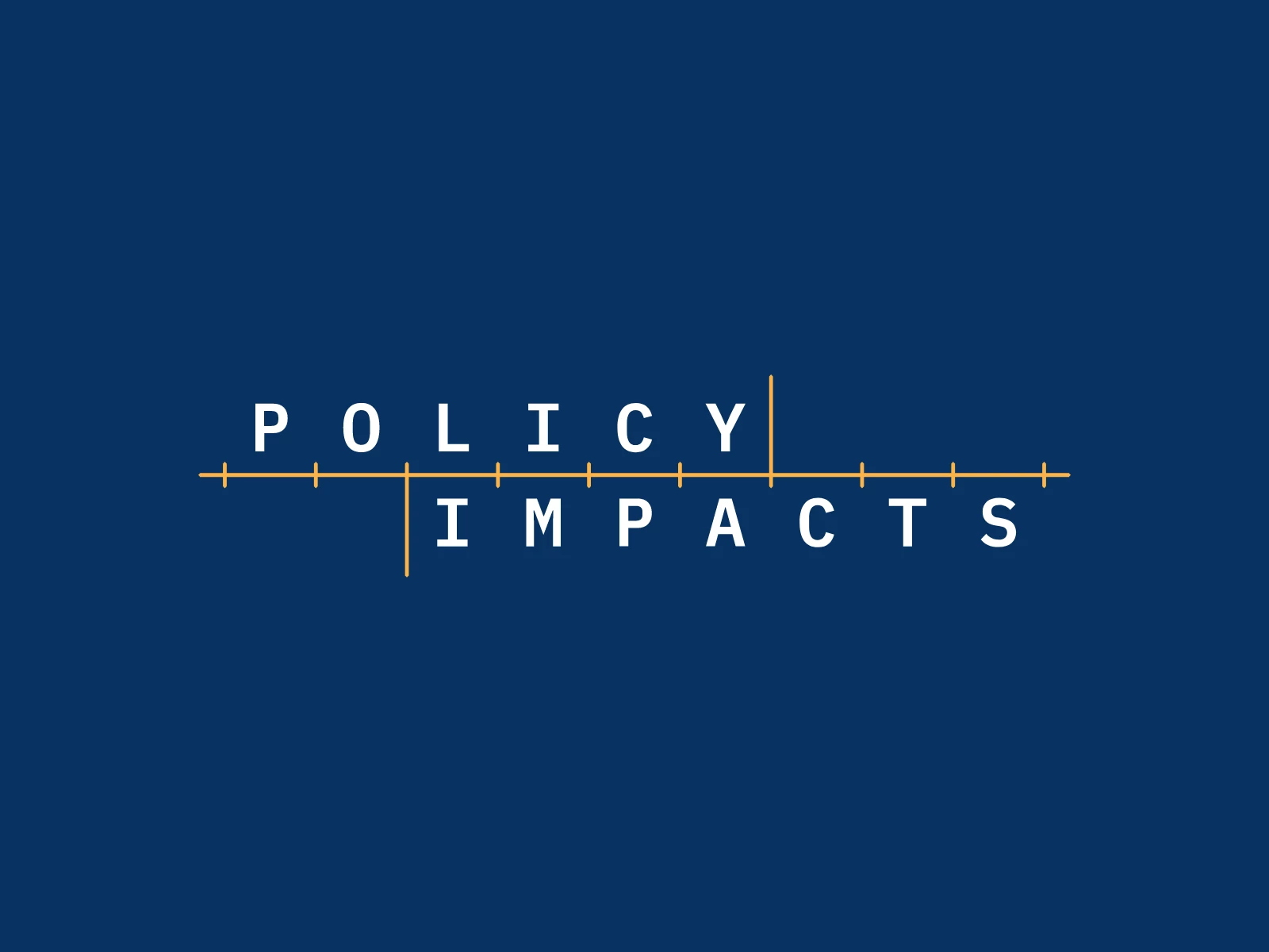 Policy Impacts Logo Design White