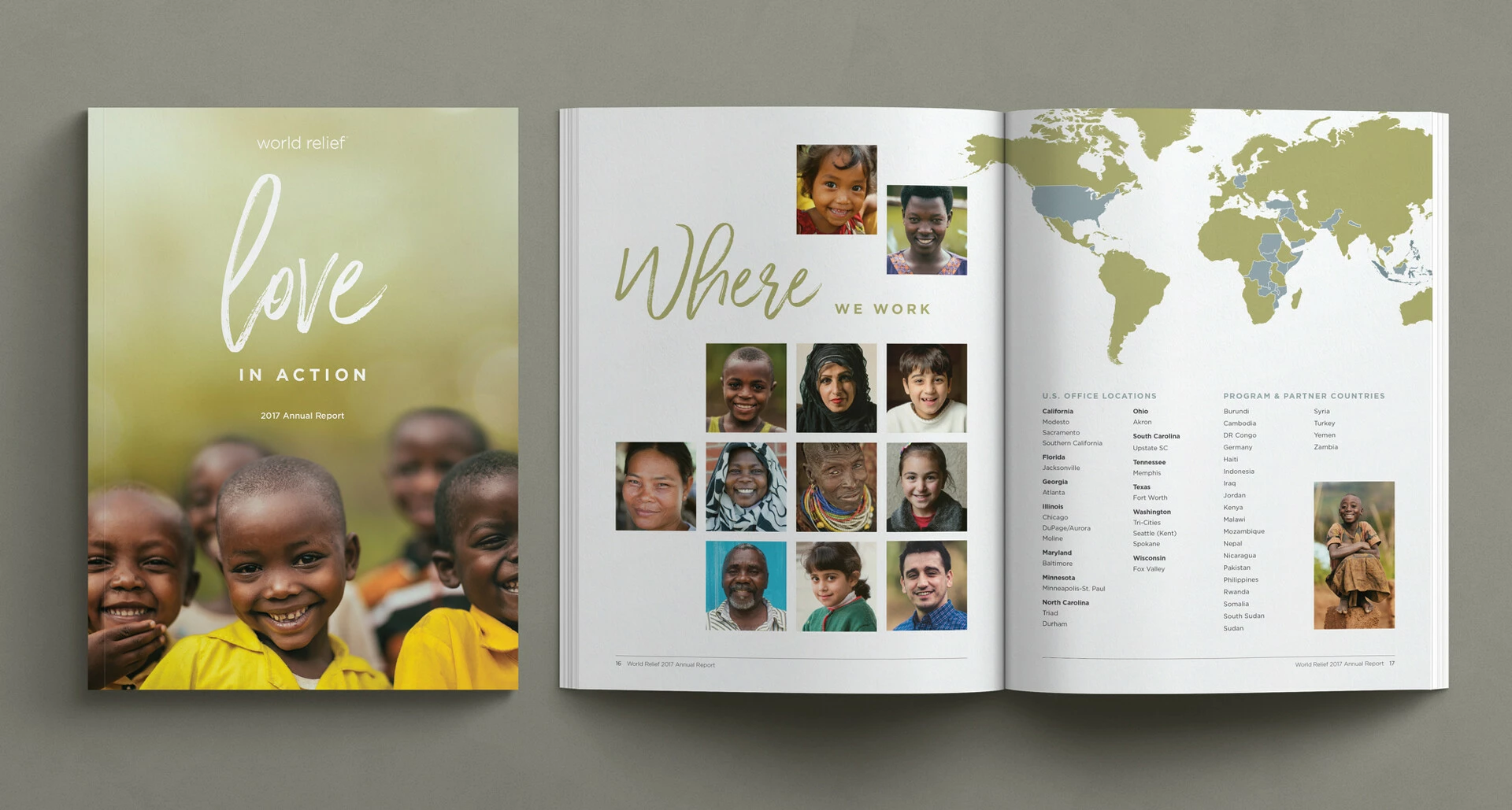 World Relief 2017 Annual Report Print Design