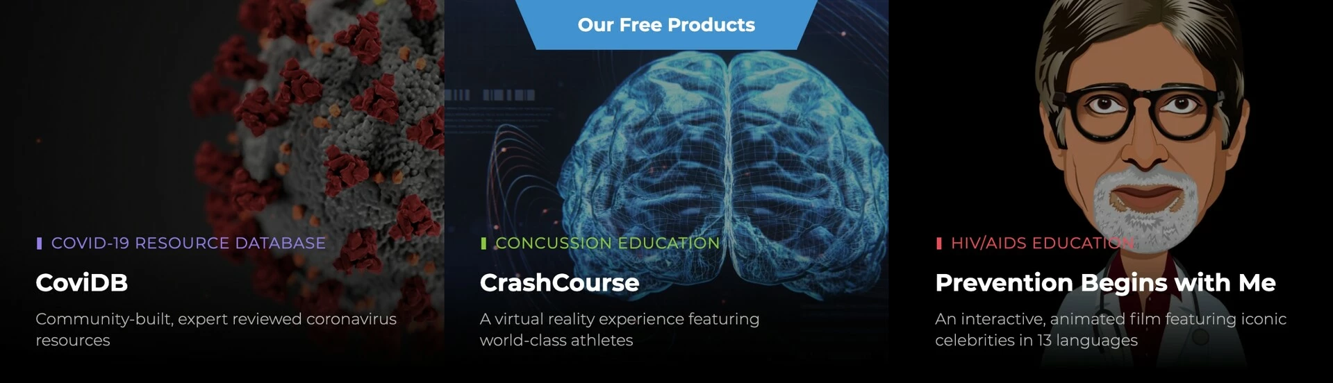 Crash Course by TeachAids Website Module Design
