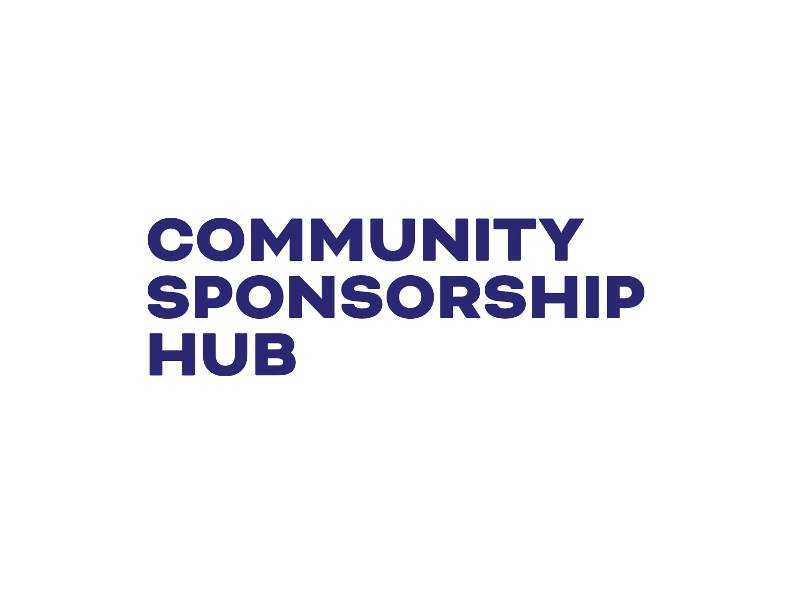 Community Sponsorship Hub Logo Design Purple