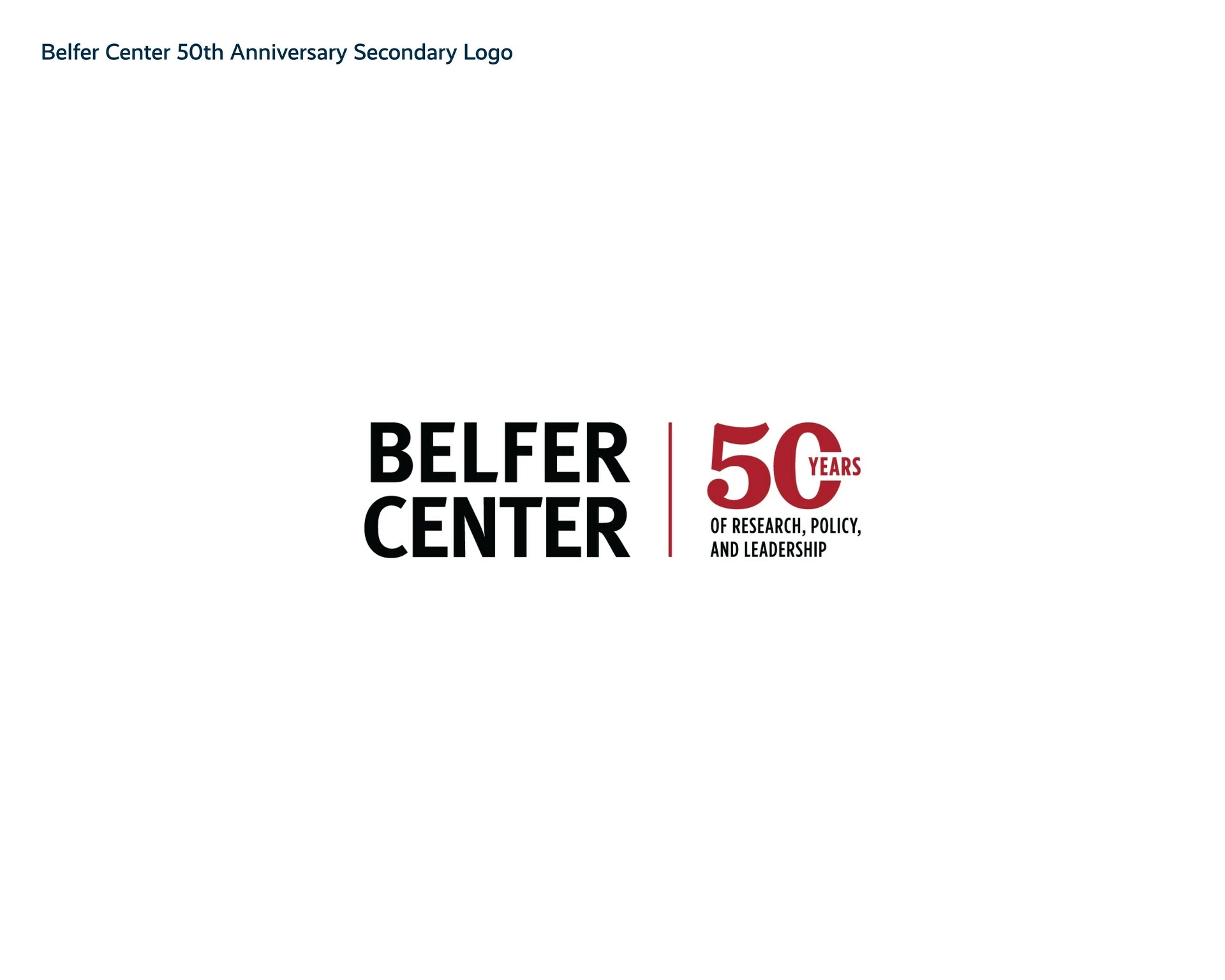 Belfer Center Secondary Logo