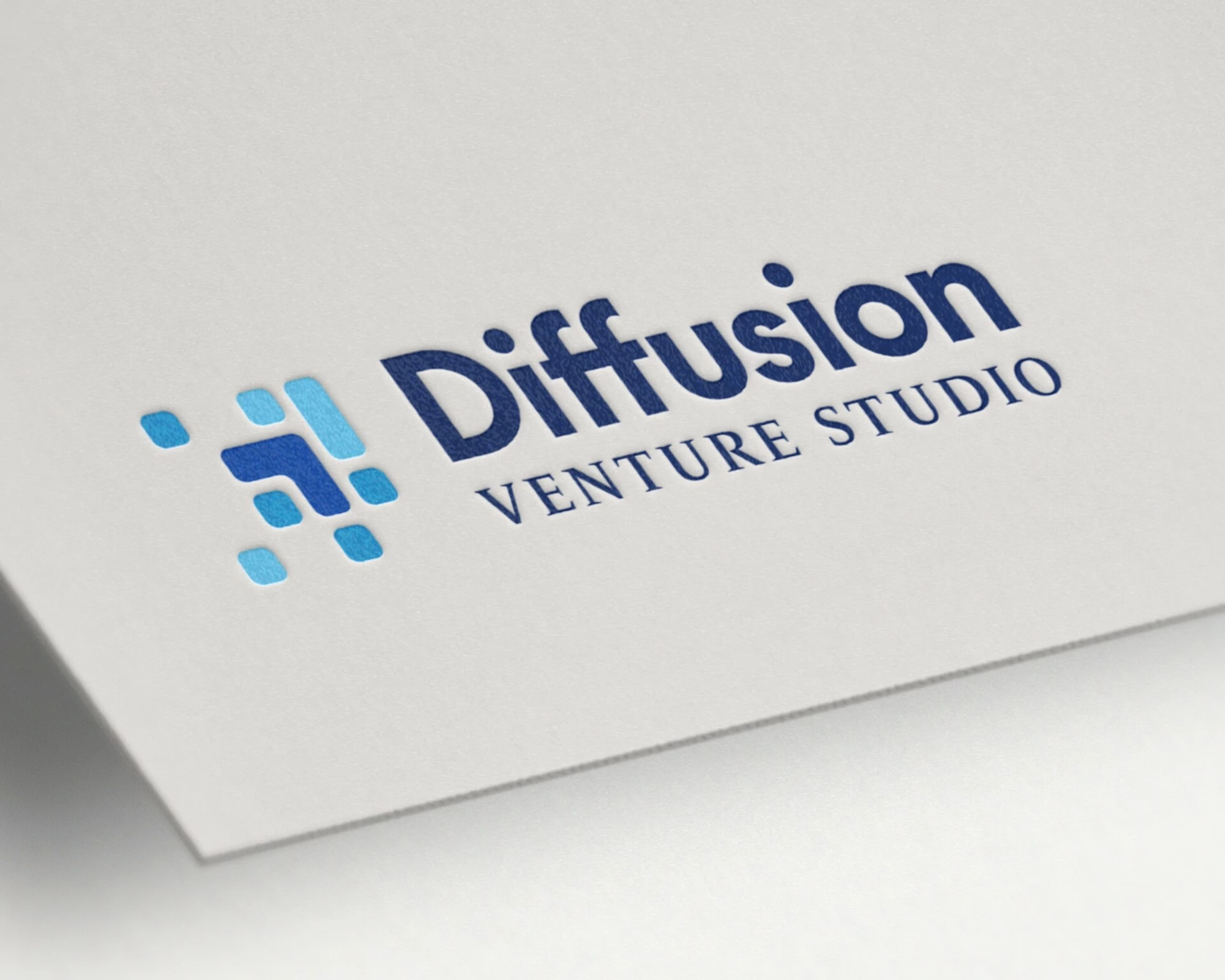 Diffusion Venture Studio Logo Mockup