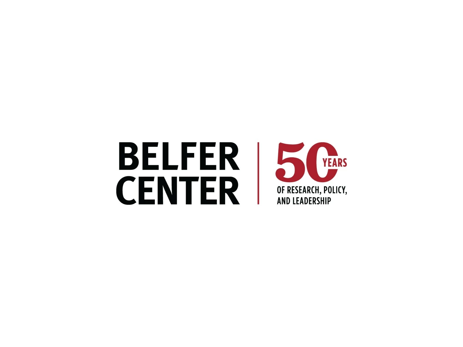 Secondary Belfer Center 50 years logo