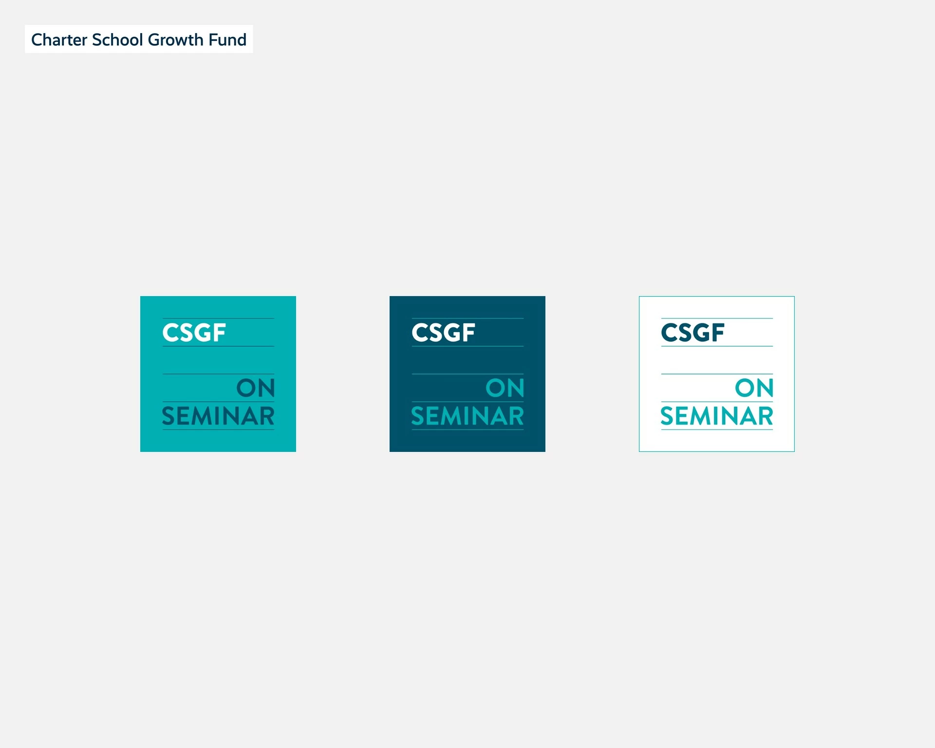 CSGF On Seminar Logos