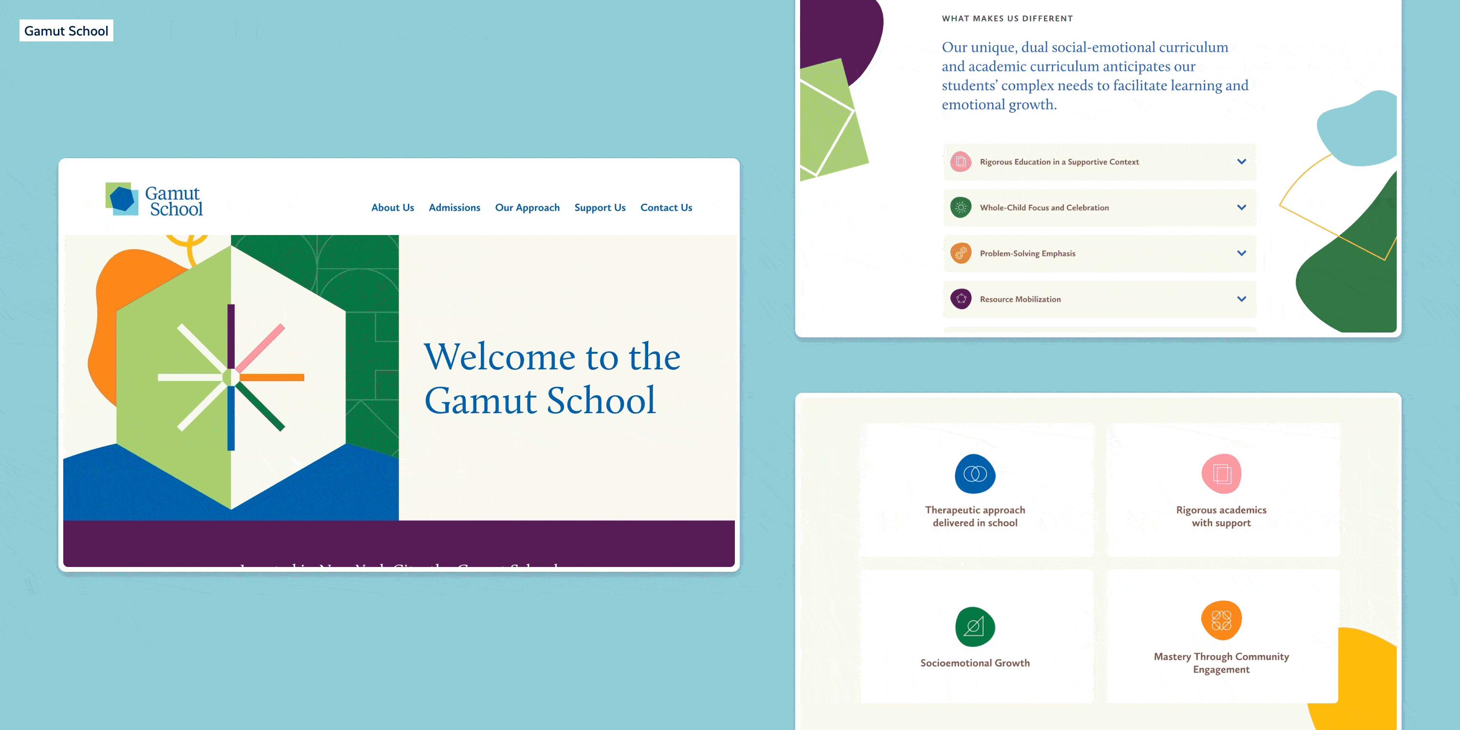 Gamut School Web Mockup