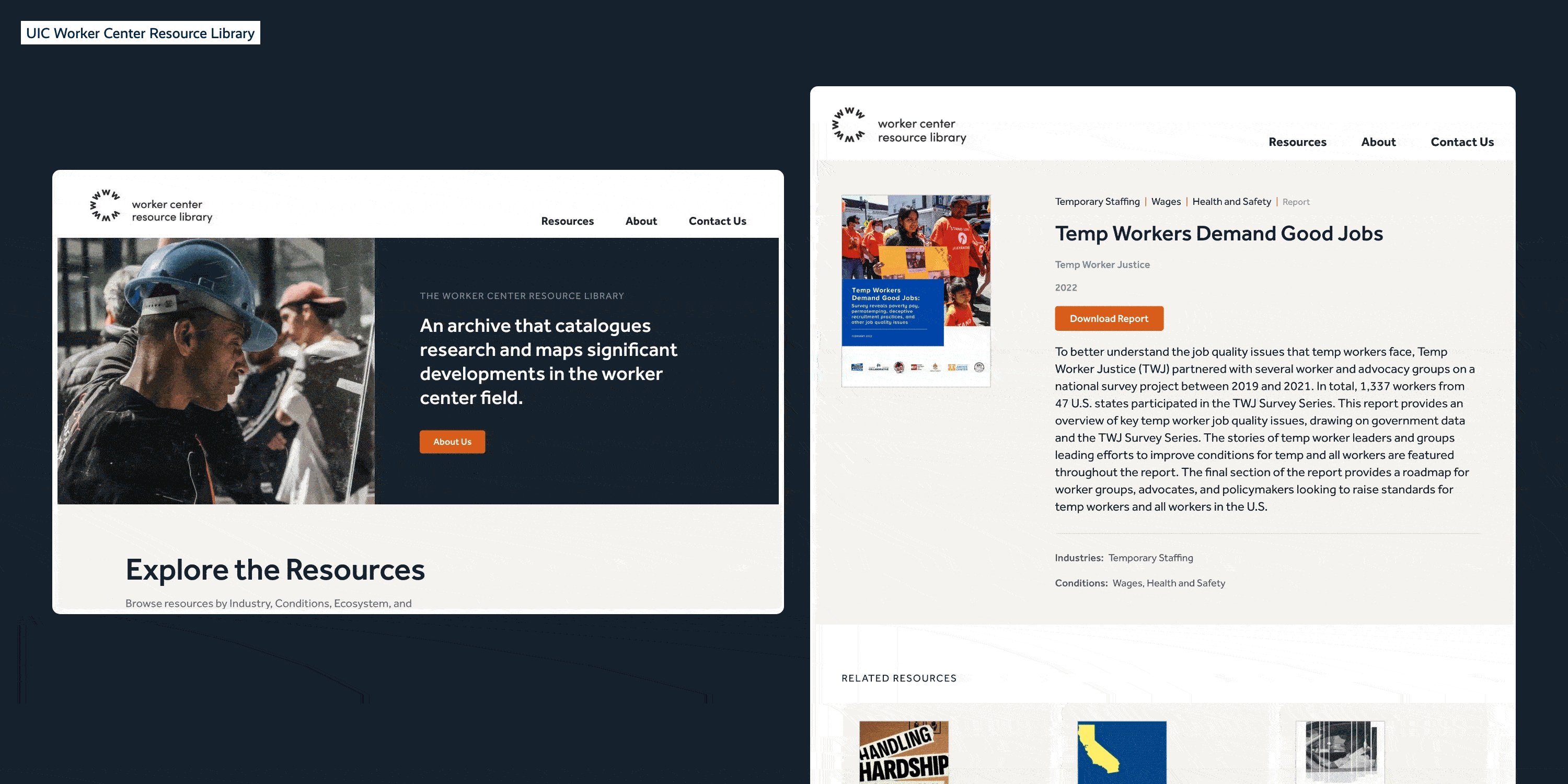 UIC Web Mockup