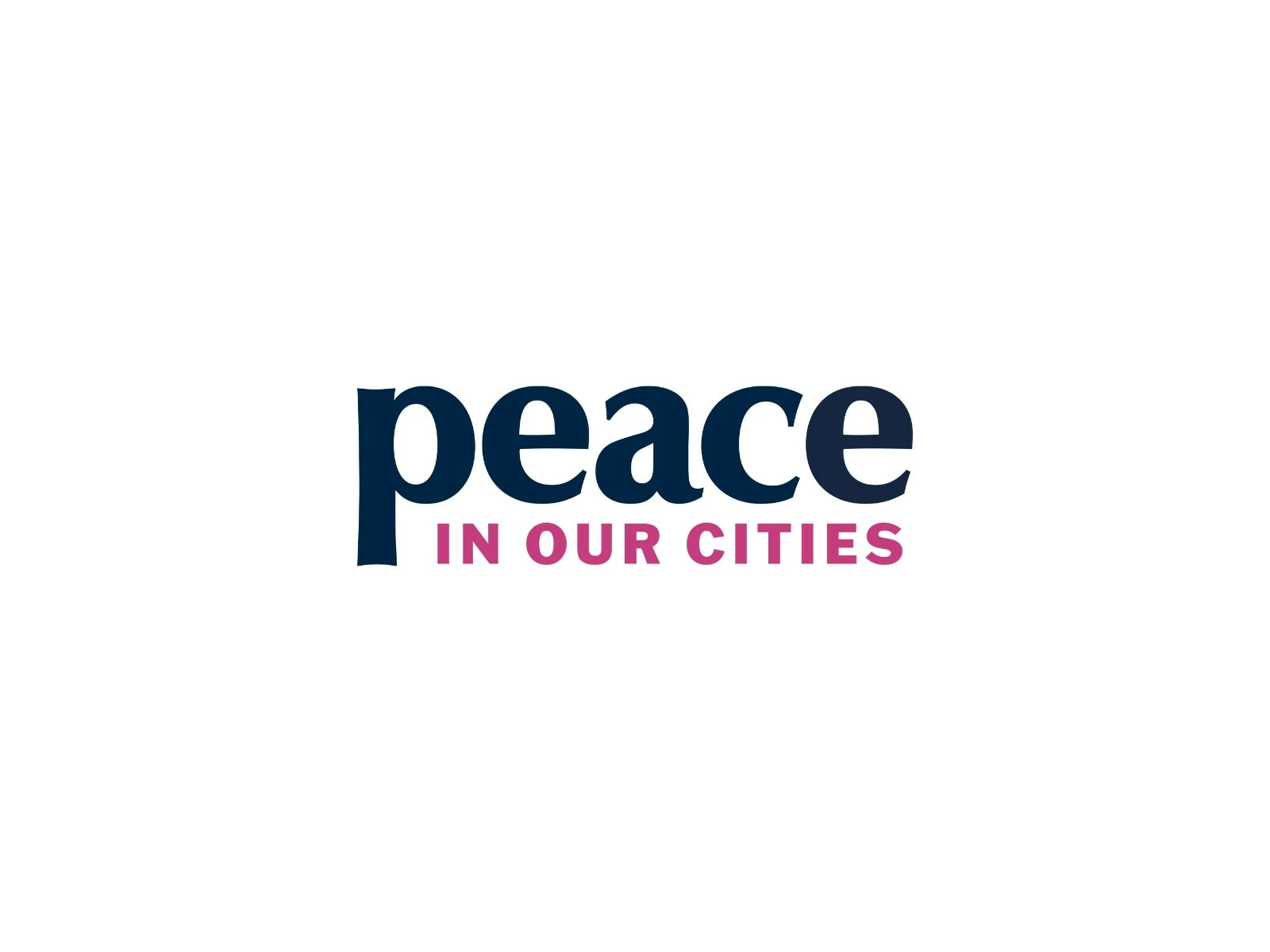 Peace in Our Cities primary logo
