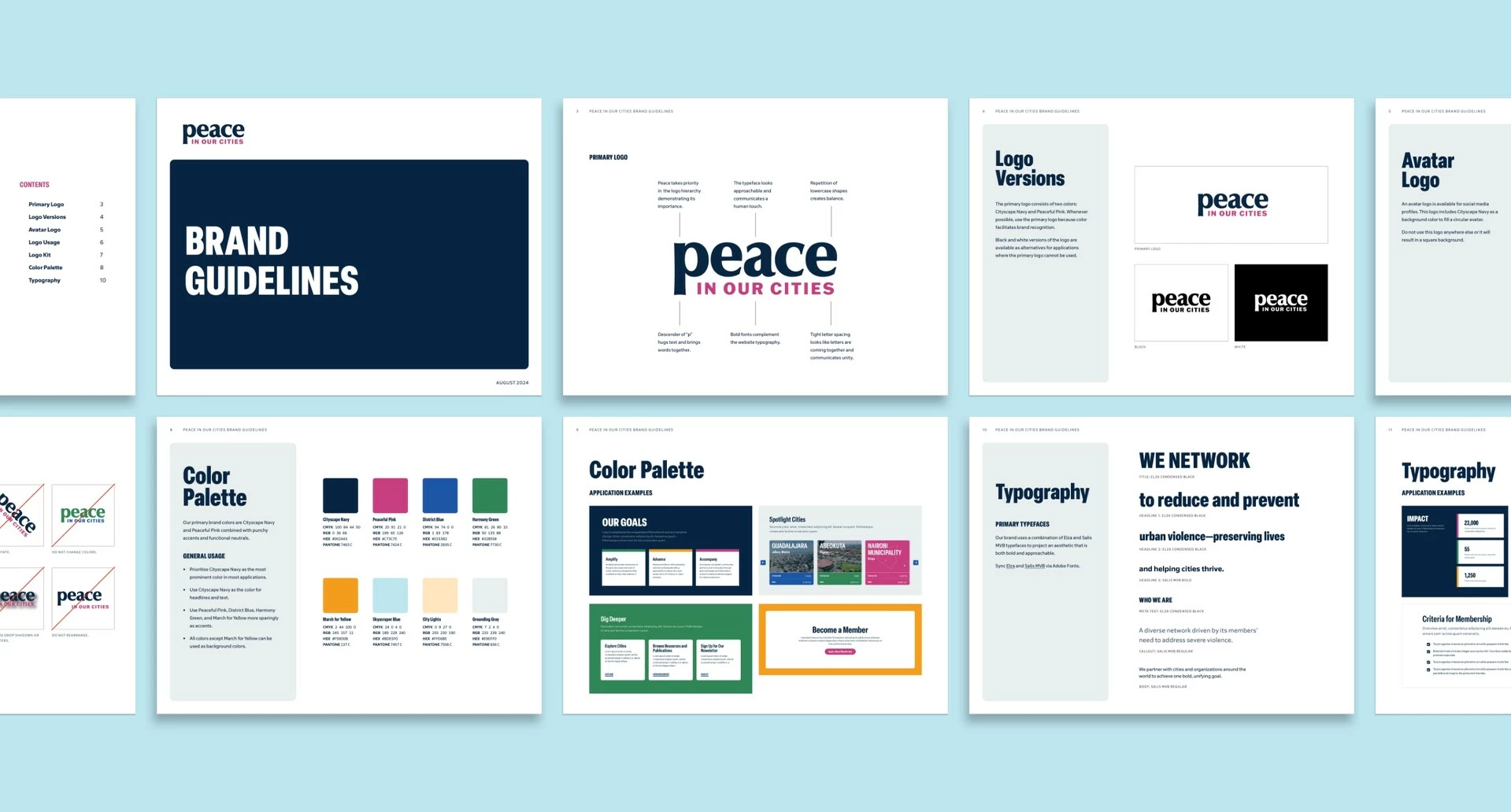 Peace in Our Cities brand guide